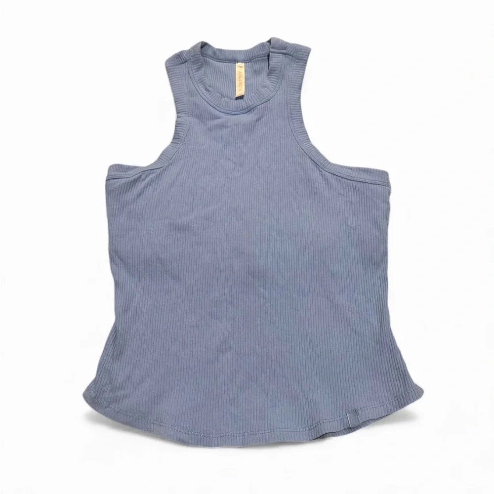 Fabletics Ribbed Blue Tank Top - Picture 1 of 3